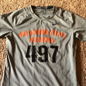 Oklahoma State Football Nike Dri-Fit Shirt.
